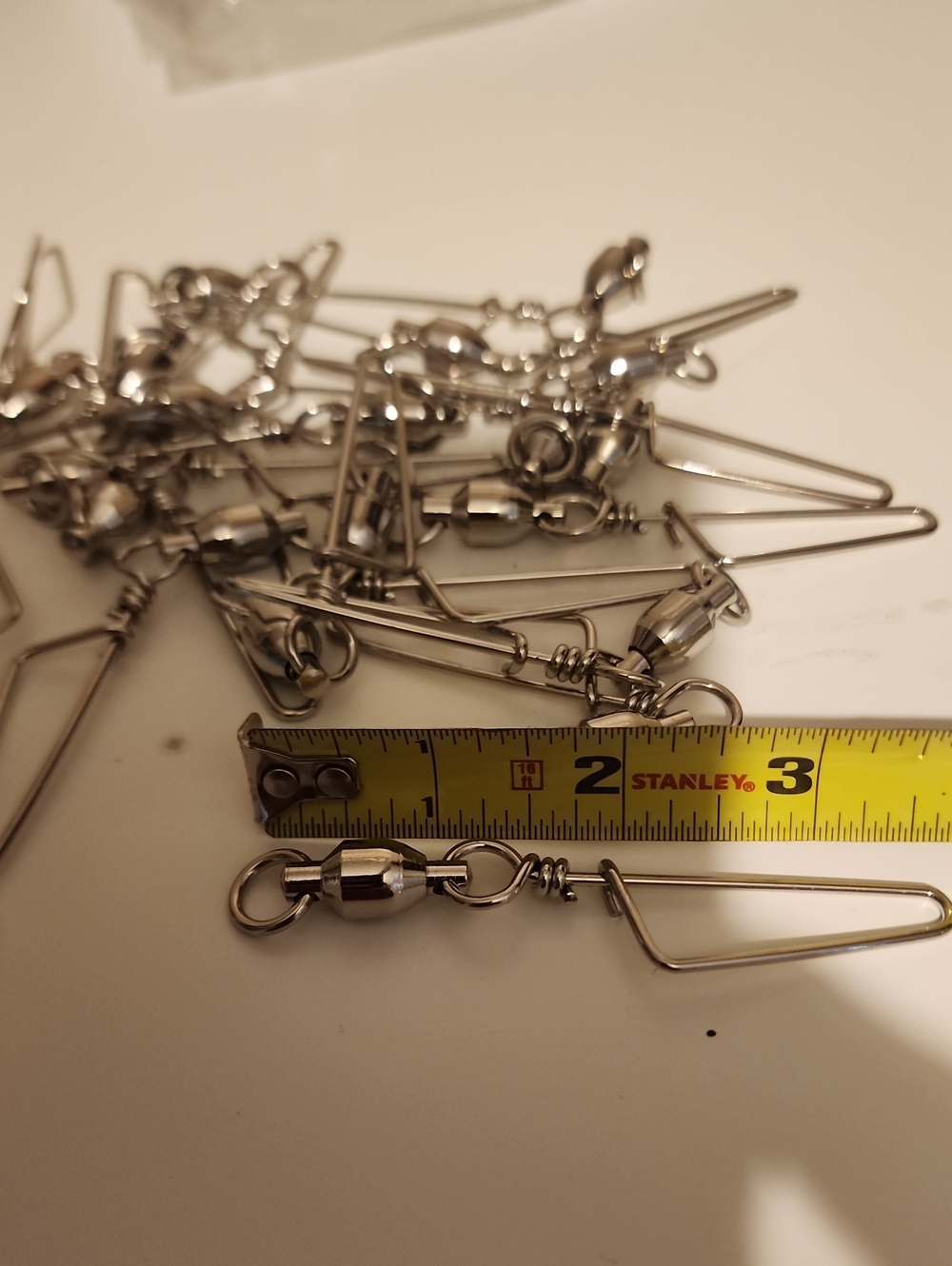 Bulk Pack Barrel Swivel Duo-Lock Snaps Fishing Terminal Tackle Lure Clips 20 Pcs